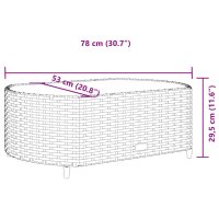 vidaXL 5-tlg. Garten-Sofagarnitur mit Kissen Braun Poly Rattan