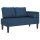 vidaXL Chaiselongue mit Kissen Blau Stoff