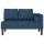 vidaXL Chaiselongue mit Kissen Blau Stoff