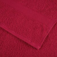 vidaXL Premium-Saunat&uuml;cher 2 Stk. Rot 80x200cm 600 g/m&sup2; 100% Baumwolle