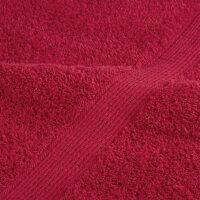 vidaXL Premium-Saunat&uuml;cher 2 Stk. Rot 80x200cm 600 g/m&sup2; 100% Baumwolle