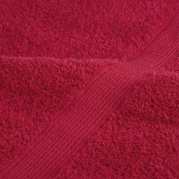 vidaXL Premium-Duscht&uuml;cher 2 Stk. Rot 70x140cm 600 g/m&sup2; 100% Baumwolle