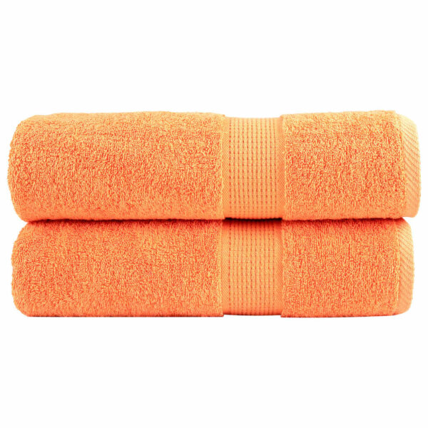 vidaXL Premium-Handt&uuml;cher 2 Stk. Orange 50x100 600 g/m&sup2; 100% Baumwolle