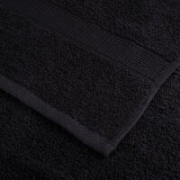 vidaXL Premium-Handt&uuml;cher 4 Stk Schwarz 100x200 600g/m&sup2; 100% Baumwolle