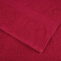 vidaXL Premium-Duscht&uuml;cher 10 Stk Rot 70x140cm 600 g/m&sup2; 100% Baumwolle