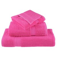 vidaXL Premium-Seift&uuml;cher 2 Stk. Rosa 30x30 cm 600 g/m&sup2; Baumwolle