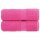 vidaXL Premium-Seift&uuml;cher 2 Stk. Rosa 30x30 cm 600 g/m&sup2; Baumwolle