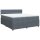 vidaXL Boxspringbett mit Matratze Dunkelgrau 200x200 cm Samt