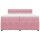 vidaXL Boxspringbett mit Matratze Rosa 200x200 cm Samt