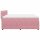 vidaXL Boxspringbett mit Matratze Rosa 200x200 cm Samt