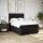 vidaXL Boxspringbett mit Matratze Schwarz 160x200 cm Stoff