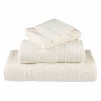 vidaXL Premium-Saunat&uuml;cher 10 Stk. Creme 80x200 600g/m&sup2; 100% Baumwolle