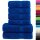 vidaXL 6 tlg. Premium-Handtuch-Set Blau 600 g/m&sup2; 100% Baumwolle