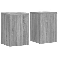 vidaXL Pflanzenst&auml;nder 2 Stk. Grau Sonoma 20x20x30 cm Holzwerkstoff