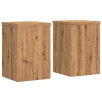 vidaXL Pflanzenst&auml;nder 2 Stk. Artisan-Eiche 25x25x35 cm Holzwerkstoff