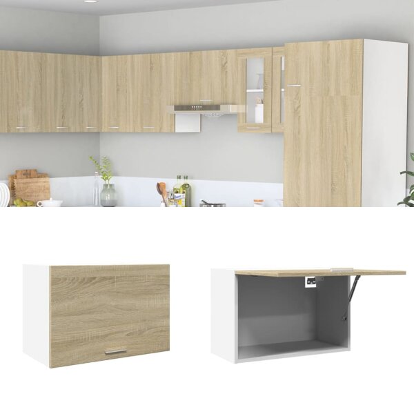 vidaXL H&auml;ngeschrank Sonoma-Eiche 60x31x40 cm Holzwerkstoff