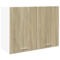 vidaXL Hängeschrank Sonoma-Eiche 80x31x60 cm...