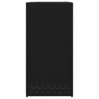 vidaXL Pflanzk&uuml;bel Schwarz 40x40x80 cm Poly Rattan