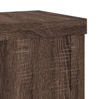 vidaXL Pflanzenst&auml;nder 2 Stk. Braun Eiche 10x10x18 cm Holzwerkstoff