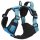 vidaXL Hundegeschirr mit Leine &amp; Halsband Verstellbar Blau S