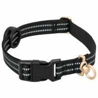 vidaXL Hundegeschirr mit Leine &amp; Halsband Verstellbar Schwarz XL