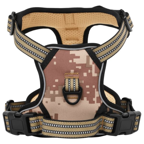 vidaXL Hundegeschirr mit Leine &amp; Halsband Verstellbar Camouflage S