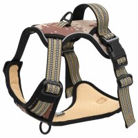 vidaXL Hundegeschirr mit Leine &amp; Halsband Verstellbar Camouflage S