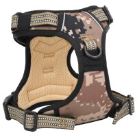 vidaXL Hundegeschirr mit Leine &amp; Halsband Verstellbar Camouflage S