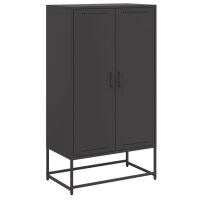 vidaXL Highboard Schwarz 68,5x38,5x123,5 cm Stahl