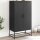 vidaXL Highboard Schwarz 68,5x38,5x123,5 cm Stahl