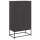 vidaXL Highboard Schwarz 68,5x38,5x123,5 cm Stahl