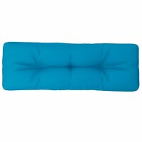 vidaXL Palettenkissen Hellblau 120x40x12 cm Stoff