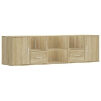 vidaXL Eckregal Sonoma-Eiche 160x40x45 cm Holzwerkstoff