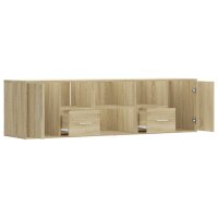 vidaXL Eckregal Sonoma-Eiche 160x40x45 cm Holzwerkstoff