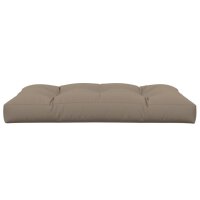 vidaXL Palettenkissen Taupe 120x80x12 cm Stoff