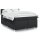 vidaXL Boxspringbett mit Matratze Schwarz 140x190 cm Kunstleder