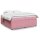 vidaXL Boxspringbett mit Matratze Rosa 200x200 cm Samt