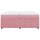 vidaXL Boxspringbett mit Matratze Rosa 200x200 cm Samt