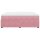 vidaXL Boxspringbett mit Matratze Rosa 200x200 cm Samt