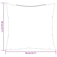 vidaXL Sofakissen 4 Stk. Grau 40x40 cm Stoff