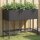 vidaXL Hochbeete mit Ablage 2 Stk. Schwarz 90x40x75 cm Poly Rattan