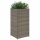 vidaXL Pflanzk&uuml;bel 2 Stk. Grau 30x30x60 cm Poly Rattan