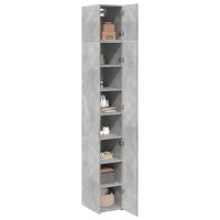 vidaXL Hochschrank Schmal Betongrau 30x42,5x225 cm Holzwerkstoff