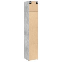 vidaXL Hochschrank Schmal Betongrau 40x42,5x225 cm Holzwerkstoff