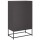 vidaXL Highboard Schwarz 68x39x111,5 cm Kaltgewalzter Stahl