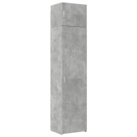 vidaXL Hochschrank Schmal Betongrau 50x42,5x225 cm...