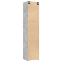 vidaXL Hochschrank Schmal Betongrau 50x42,5x225 cm Holzwerkstoff