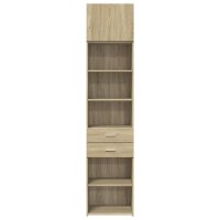 vidaXL Hochschrank Schmal Sonoma-Eiche 50x42,5x225 cm Holzwerkstoff