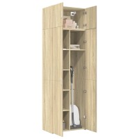 vidaXL Hochschrank Sonoma-Eiche 70x42,5x225 cm Holzwerkstoff