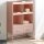 vidaXL Highboard Rosa 68,5x39x111,5 cm Kaltgewalzter Stahl